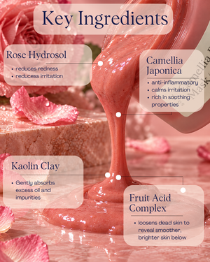 Camellia Rose Exfoliating Wash Off Mask