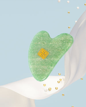 Green Aventurine Guasha | Facial Crystal Tool - Sabbatical Beauty