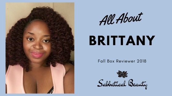 All About Brittany: A Fall Box Reviewer - Sabbatical Beauty