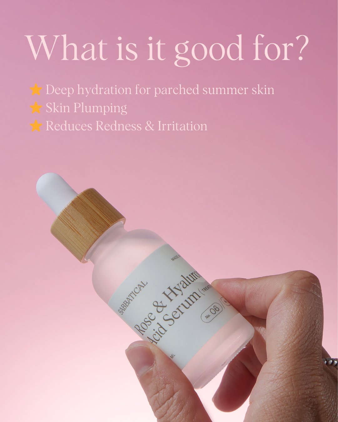 Rose & Hyaluronic Acid Serum - Sabbatical Beauty