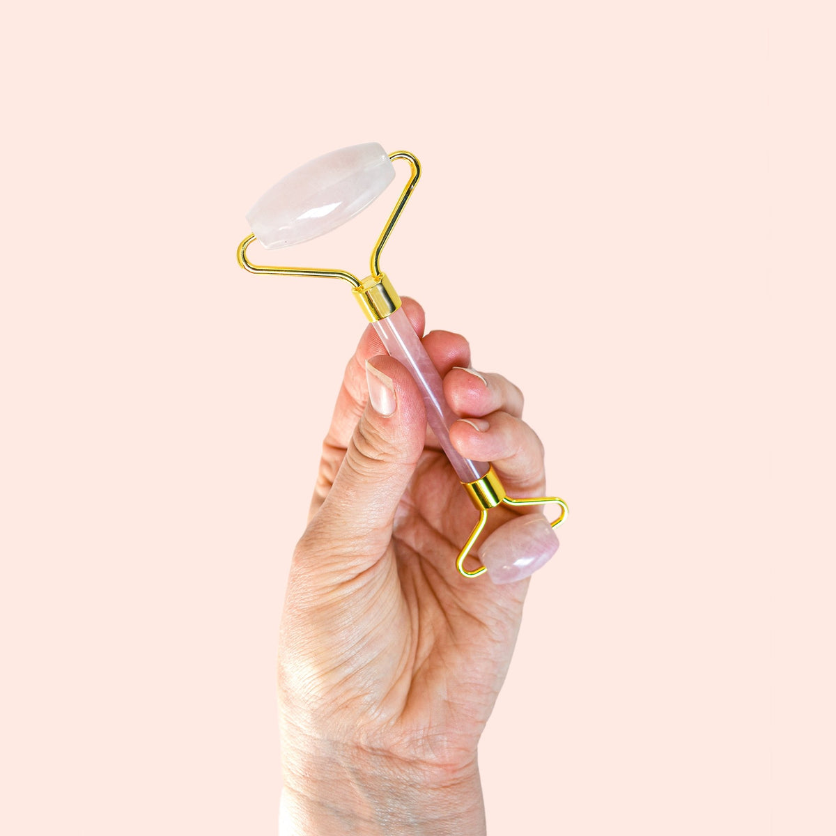Crystal Facial Roller | Fair Trade Rose Quartz, Jade & Amethyst Facial Rollers - Sabbatical Beauty